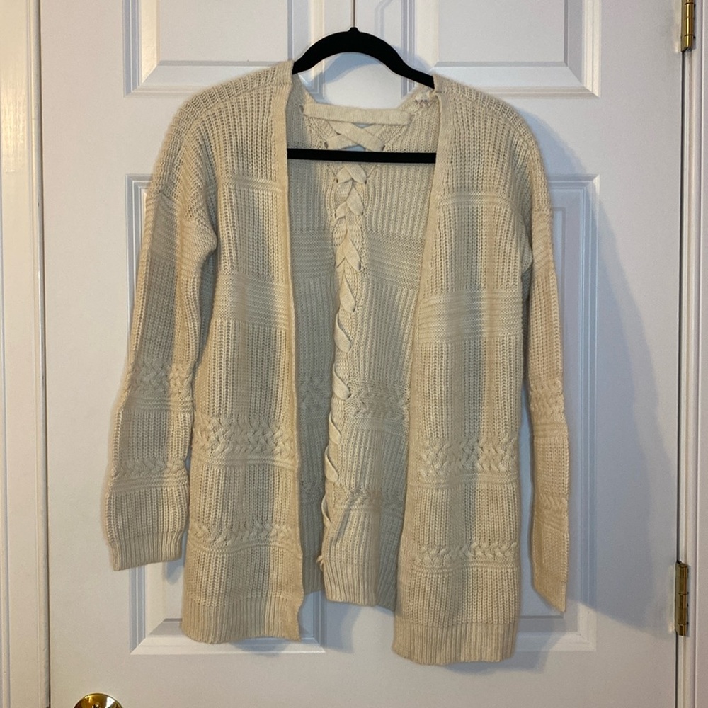 Cream cardigan